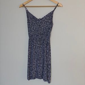 H&M Navy blue floral dress